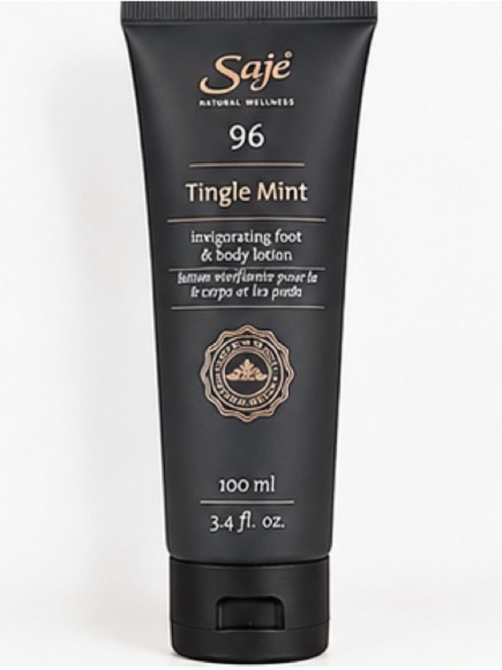 Saje Tingle Mint Men’s Moisturizer - Black and Gold
